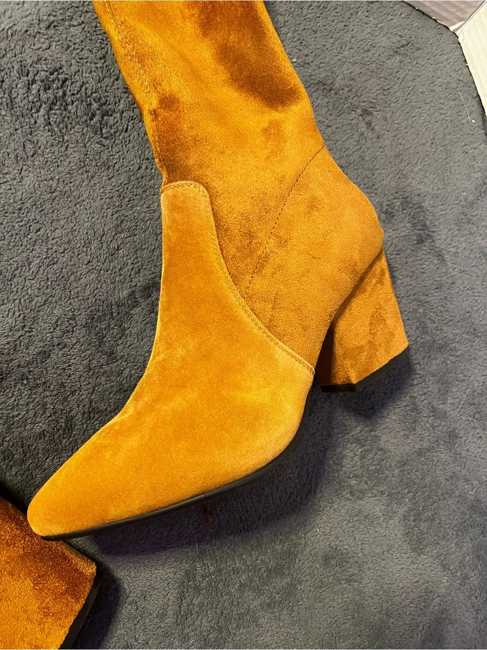 Women’s Over-The-Knee Suede Boots - Brown